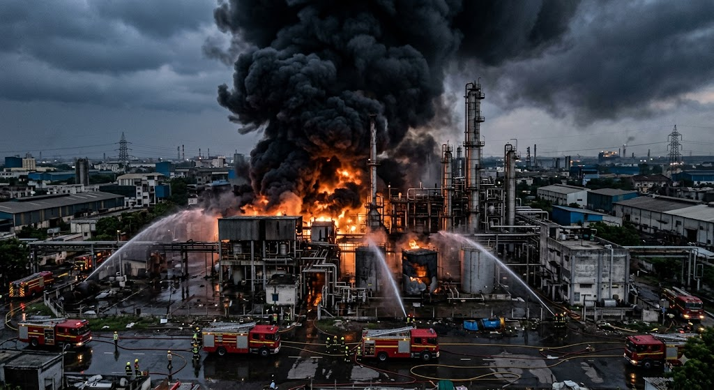 Dahej GIDC Plant Blast: भरूच की केमिकल फैक्ट्री में जोरदार धमाका, 7 किमी दूर तक गूंजी आवाज