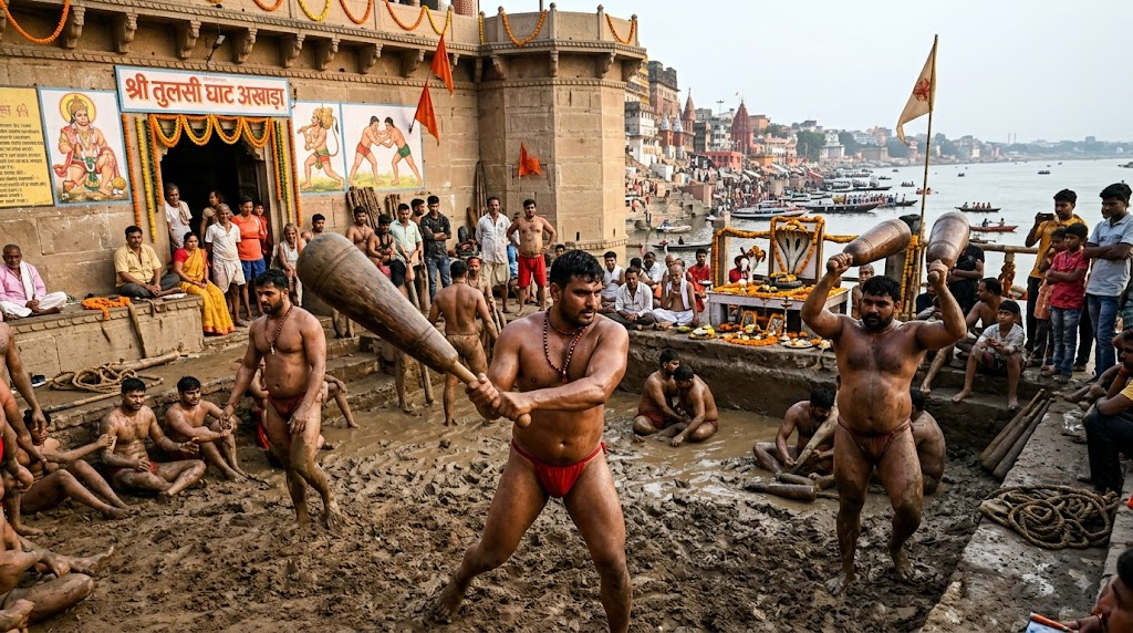 Kashi Akhara Nag Panchami: काशी के अखाड़ों में मुगदर का जलवा